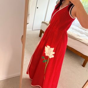 Vintage Maxi Wrap Dress with Pockets!